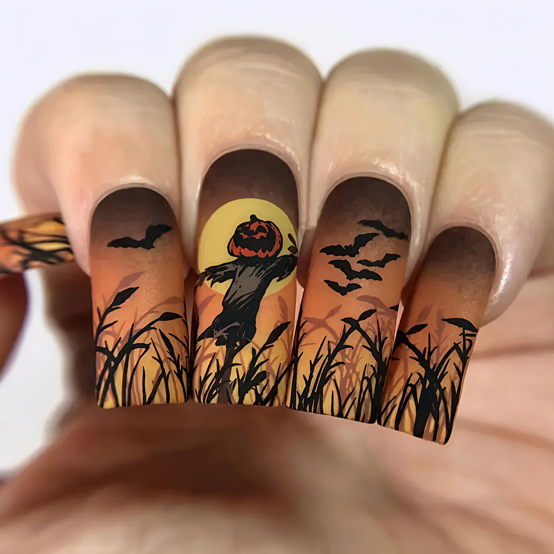 Halloween-Inspired Art Nail Wraps Bowlift