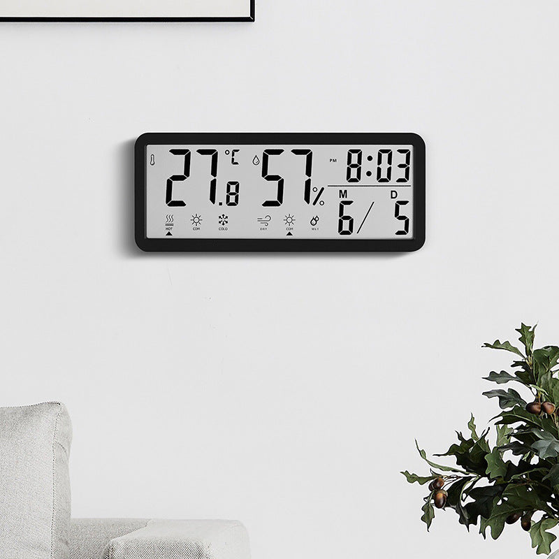 Digital multifunction weather alarm clock with hygrometer and temperature display Bowlift