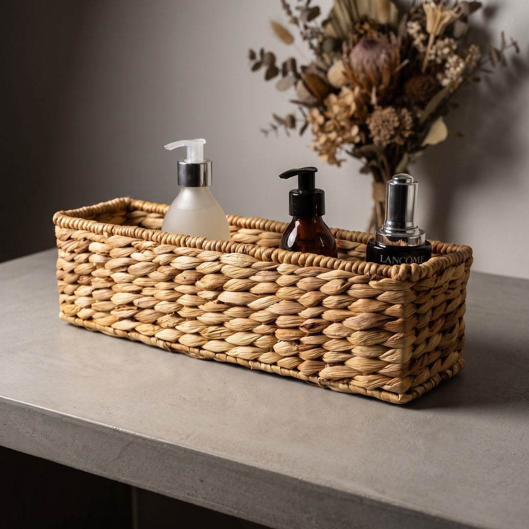 Functional bathroom storage basket Bowlift