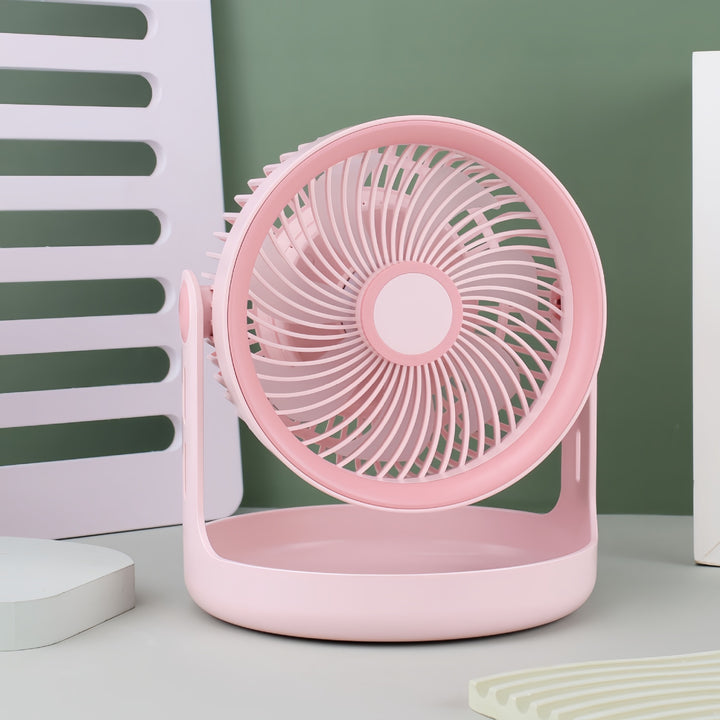 Women's Portable Table Fan with Flexible Tilt Mechanism Bowlift