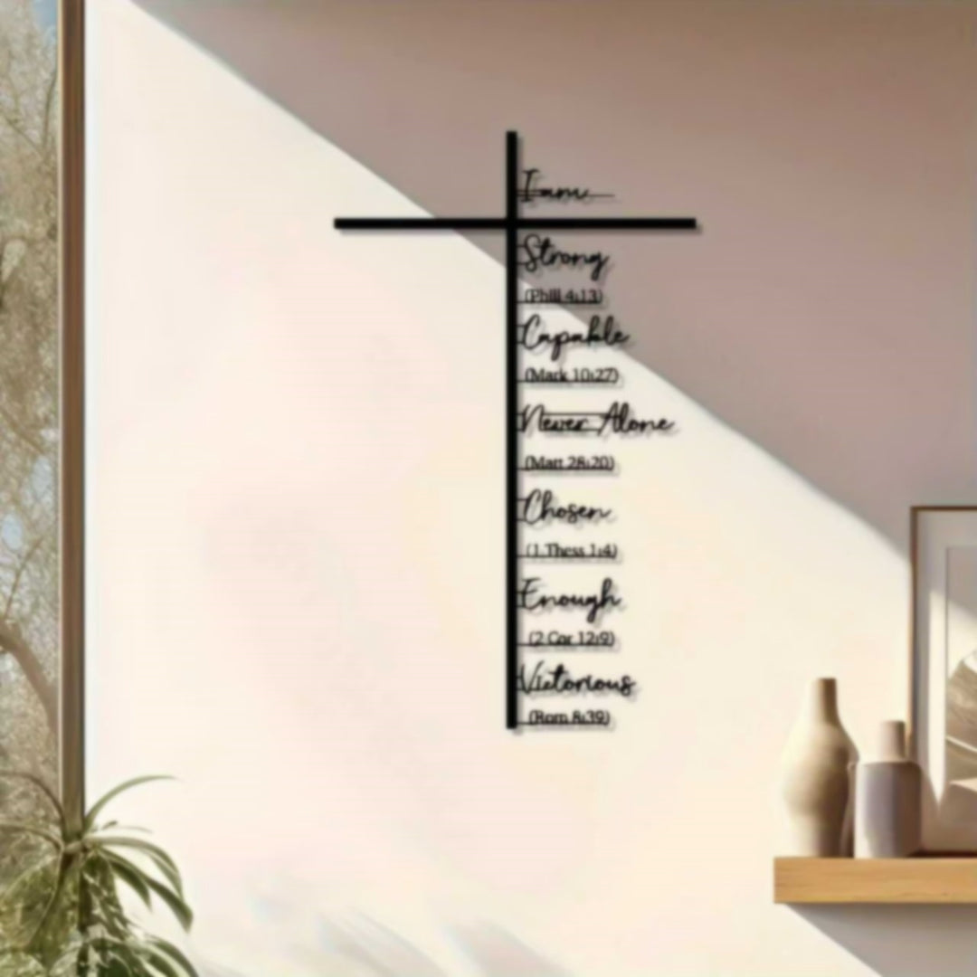 Inspirational Cross Wall Decor