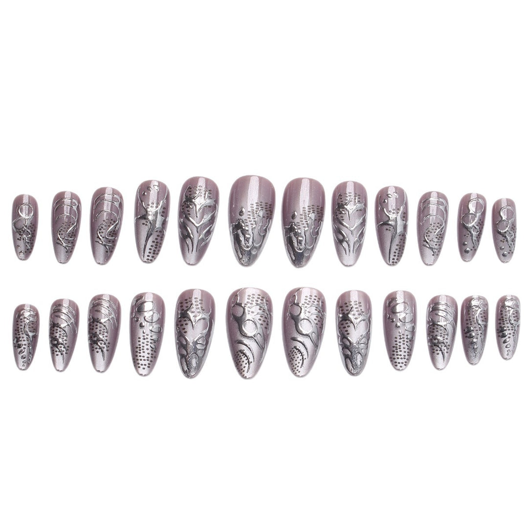 Acrylic nail kit with extravagant 3D designs and glamorous embellishments Bowlift