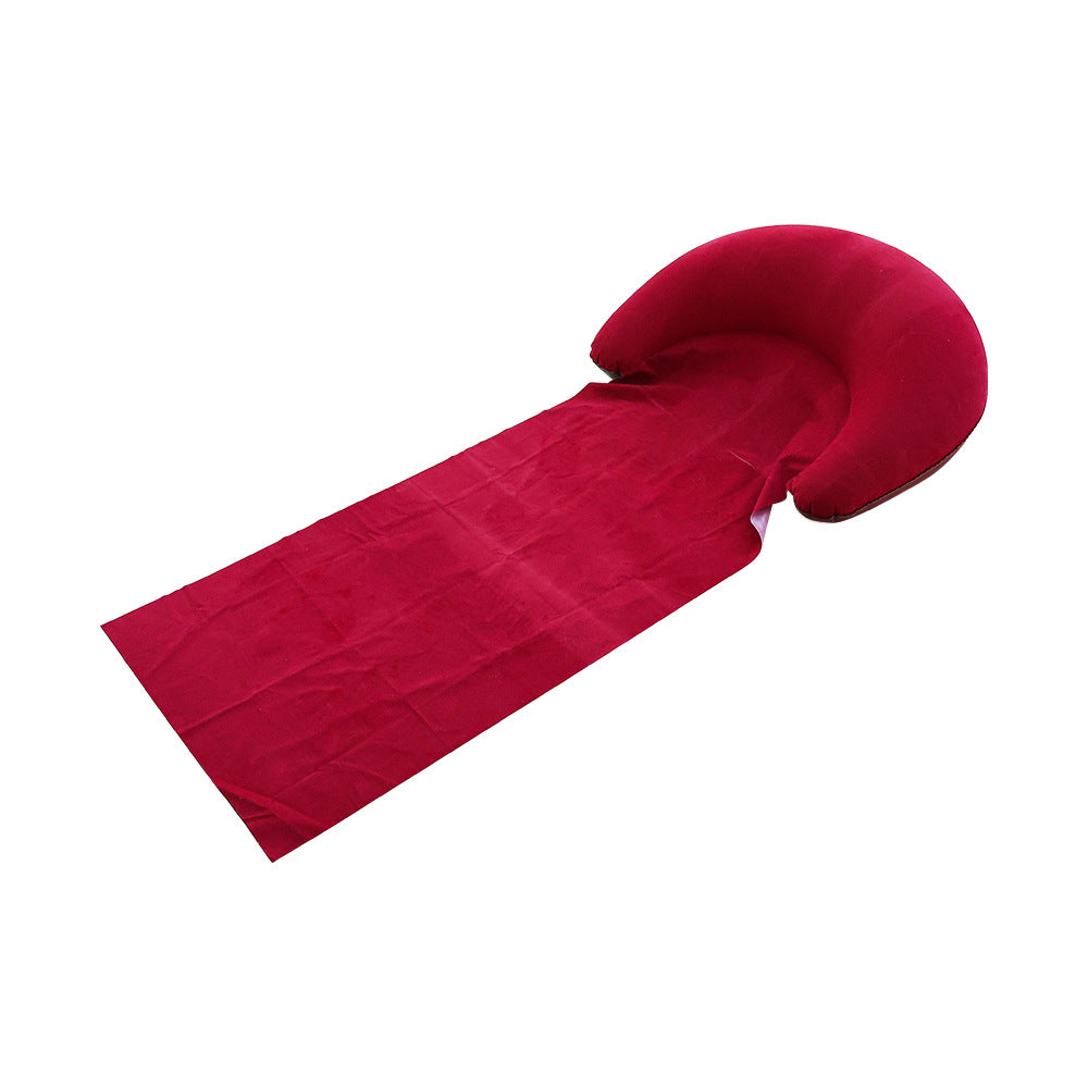 Women Inflatable Relax Lounge Chair with Integrated Headrest Bowlift
