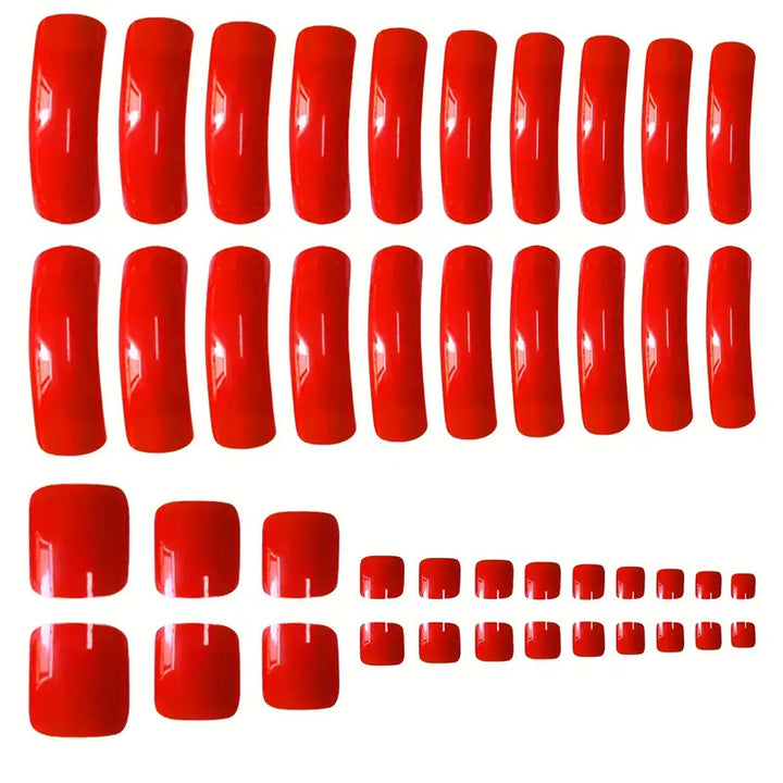 Premium Glossy Press-On Nail Set Bowlift