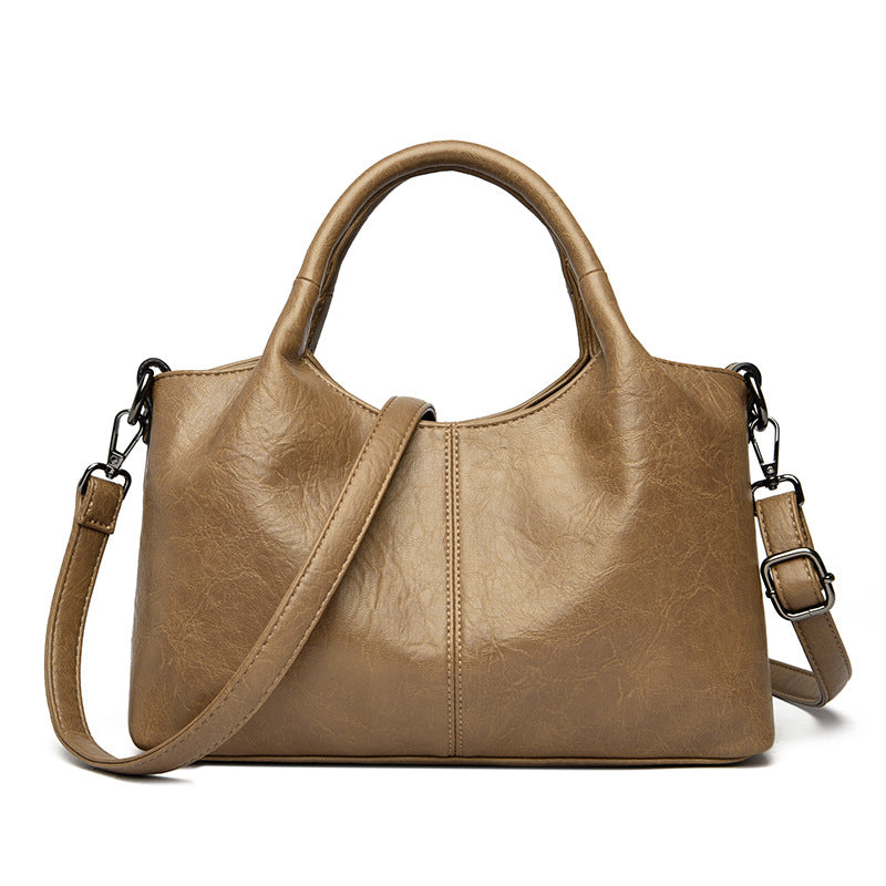Classic Faux Leather Handbag Bowlift