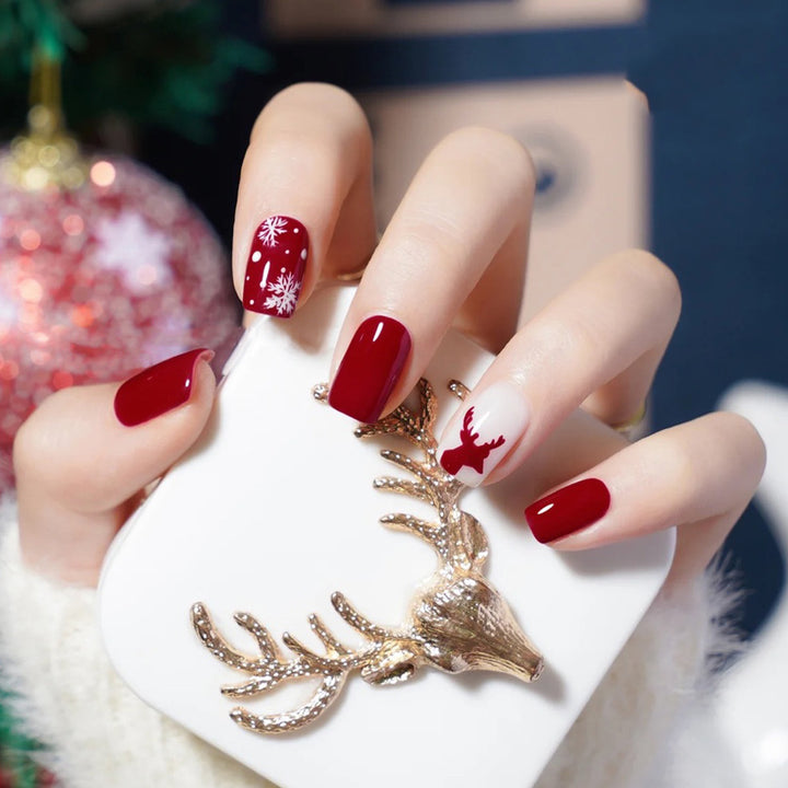 Elegant Stiletto Press-On Nail Set with Unique Design Bowlift