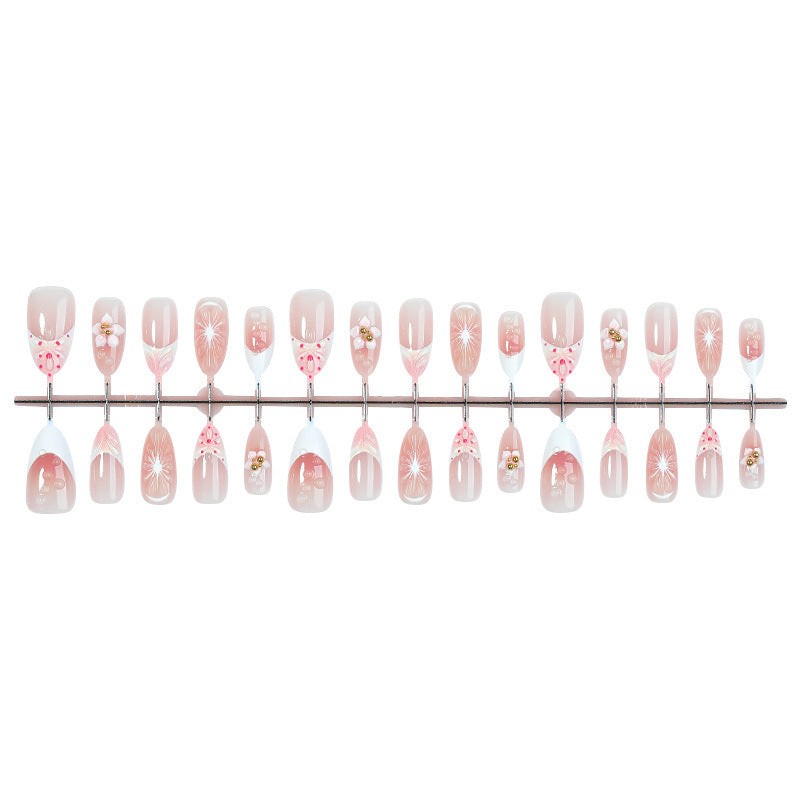 Artistic Floral Press-On Nail Collection Bowlift