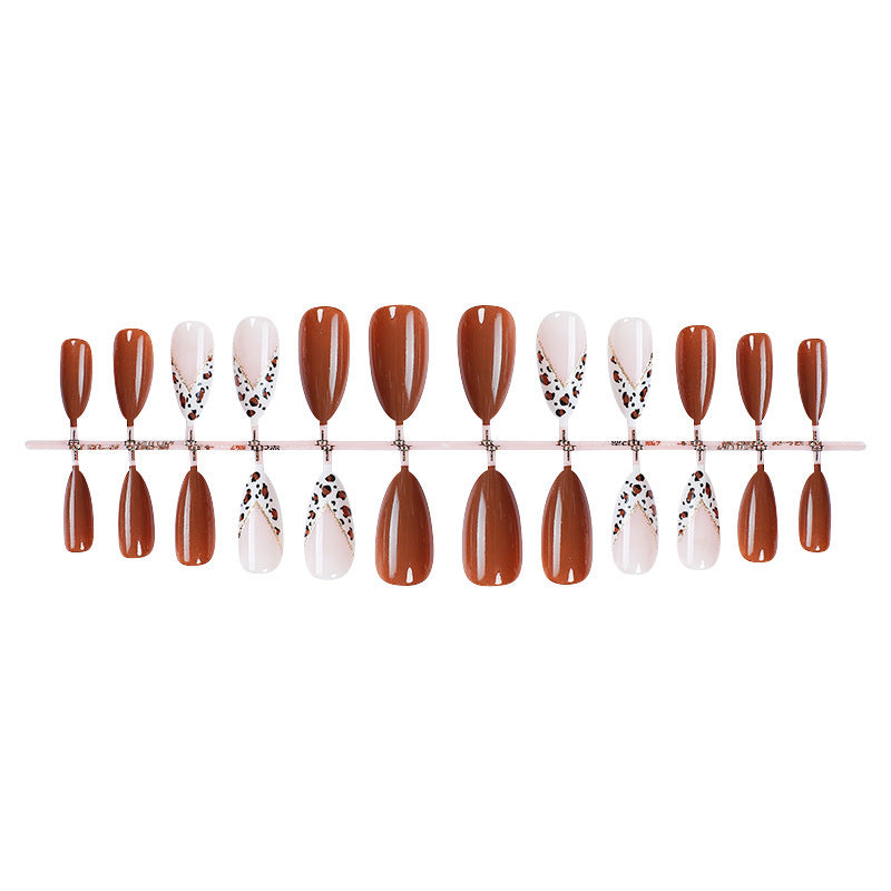Decorative Press-On Nail Set with Unique Patterns Bowlift