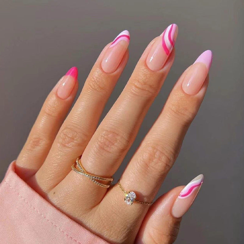 Creative Nail Tips with Gradient Bowlift