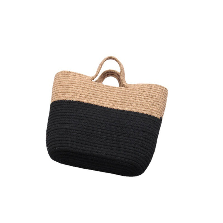 High Quality Woven Basket Bag with Sturdy Short Handles Bowlift