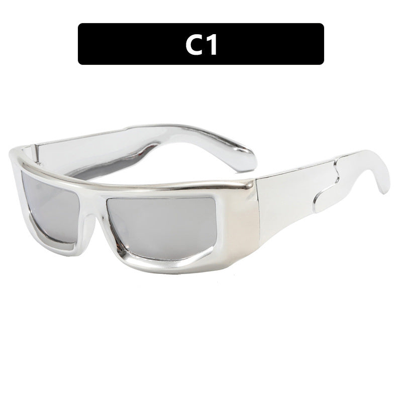 Ladies Sporty Sunglasses with Stylish Metal Frame Bowlift