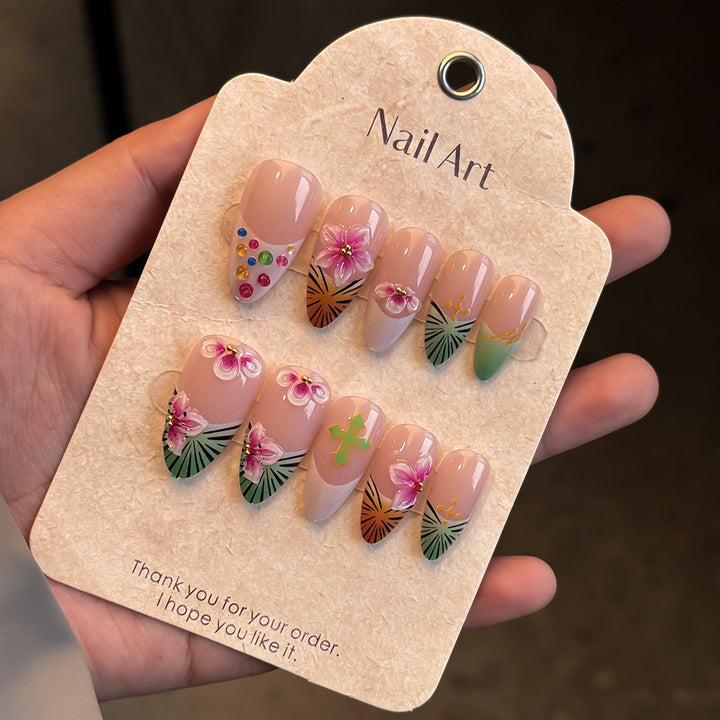 Themed Press-On Nail Art Set Bowlift