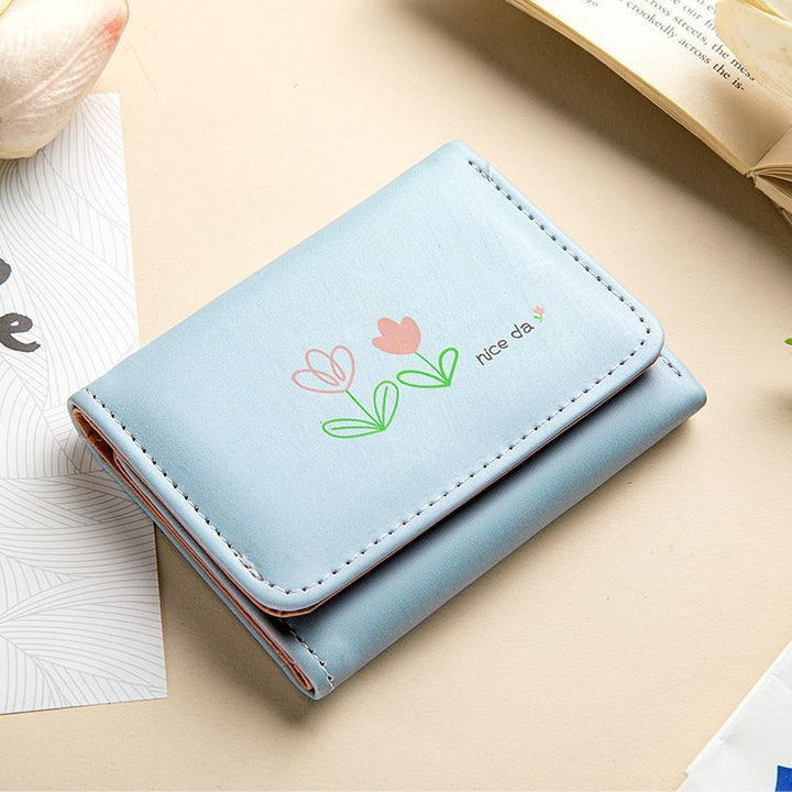 Decorative Floral Print Wallet Bowlift