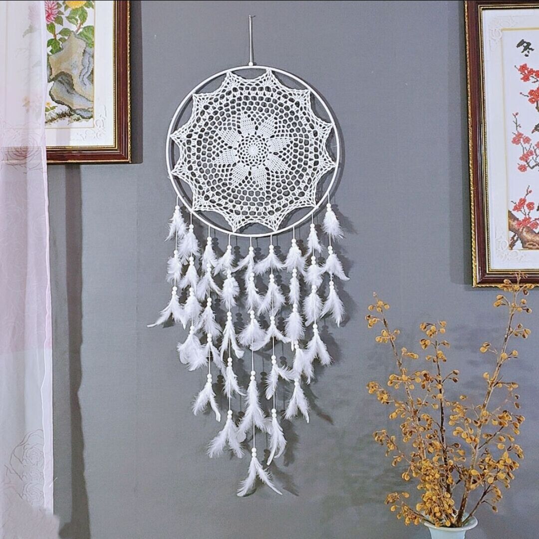Feather Dreamcatcher Wall Hanging Bowlift