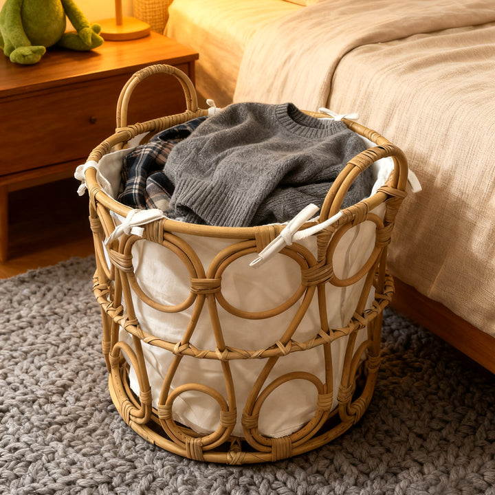 More modern braided storage basket Bowlift