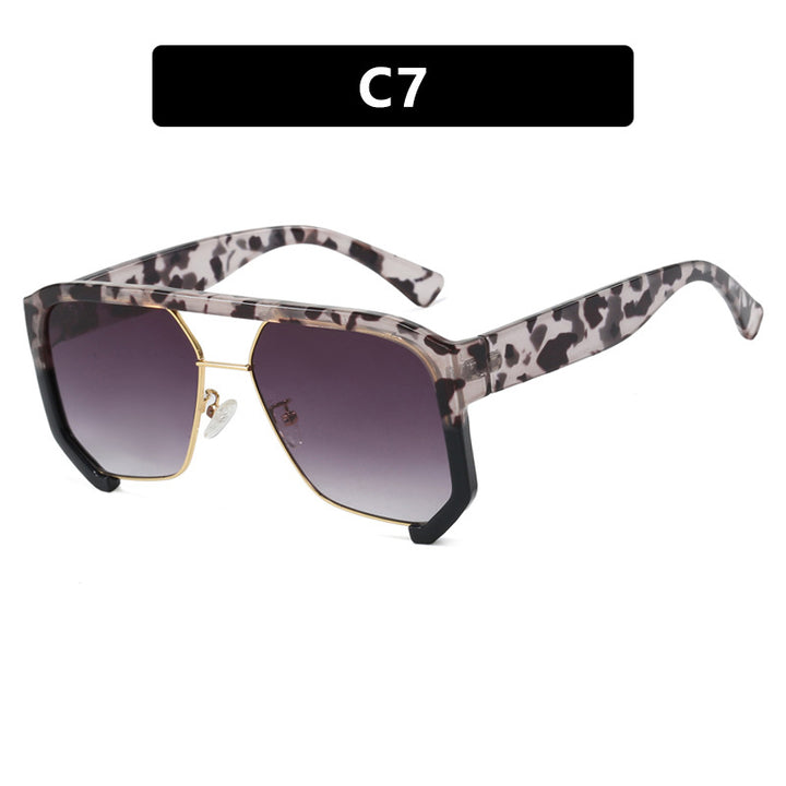 Ladies fashionable oversized sunglasses with elegant, faceted frame construction Bowlift