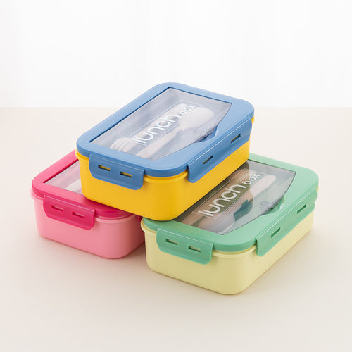 BPA-Free Lunch Box with Cutlery Set