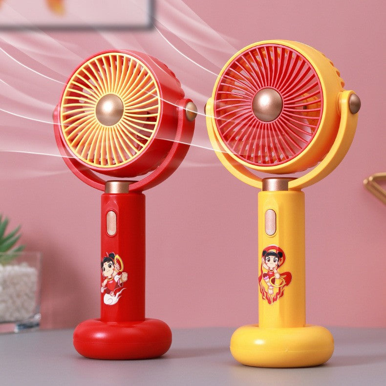 Ladies wearable mini fan with creative character design Bowlift