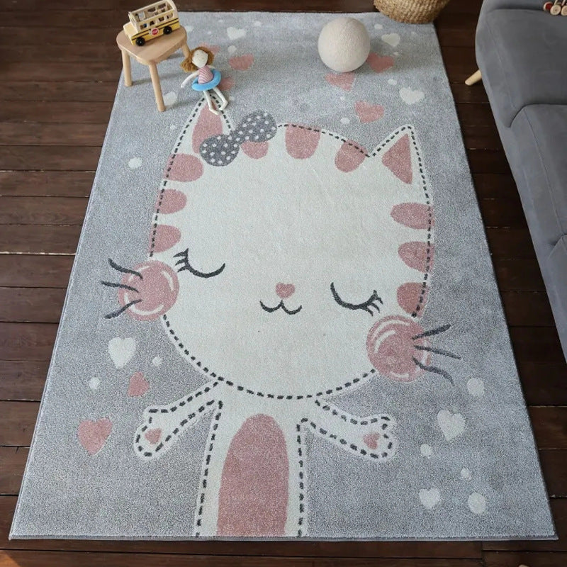Whimsical Cat-Themed Area Rug