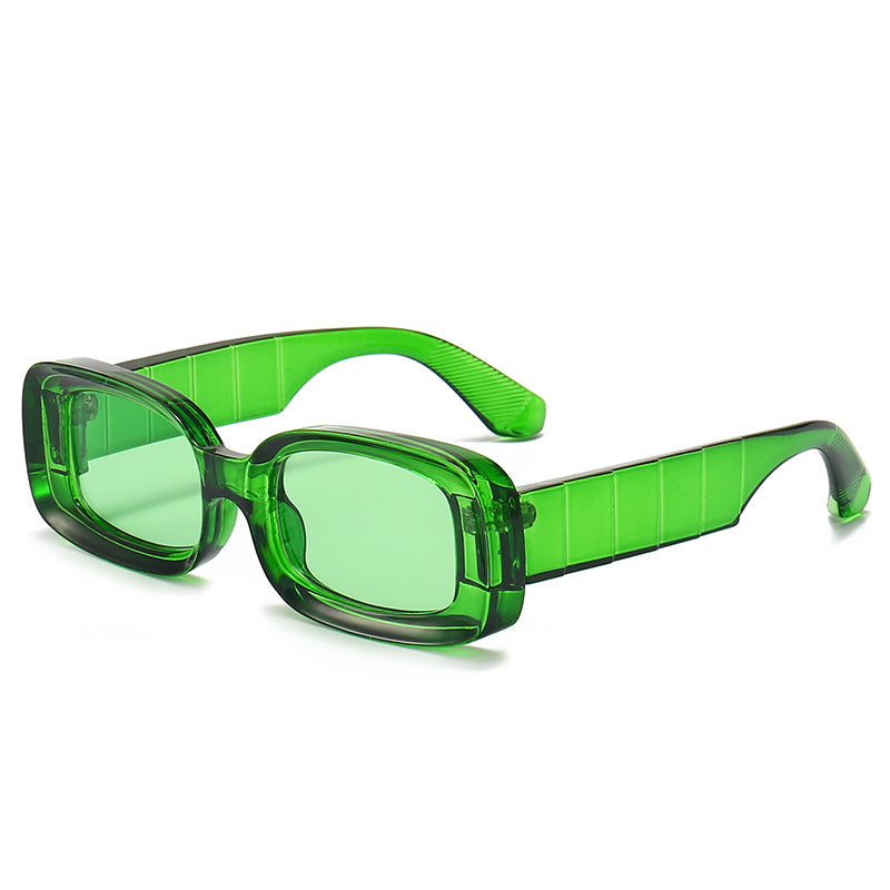 Women's Square Sunglasses with Transparent Frame Bowlift