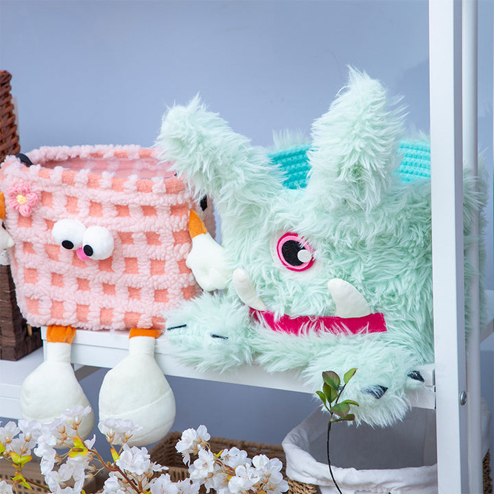 Playful storage basket with animal motif Bowlift
