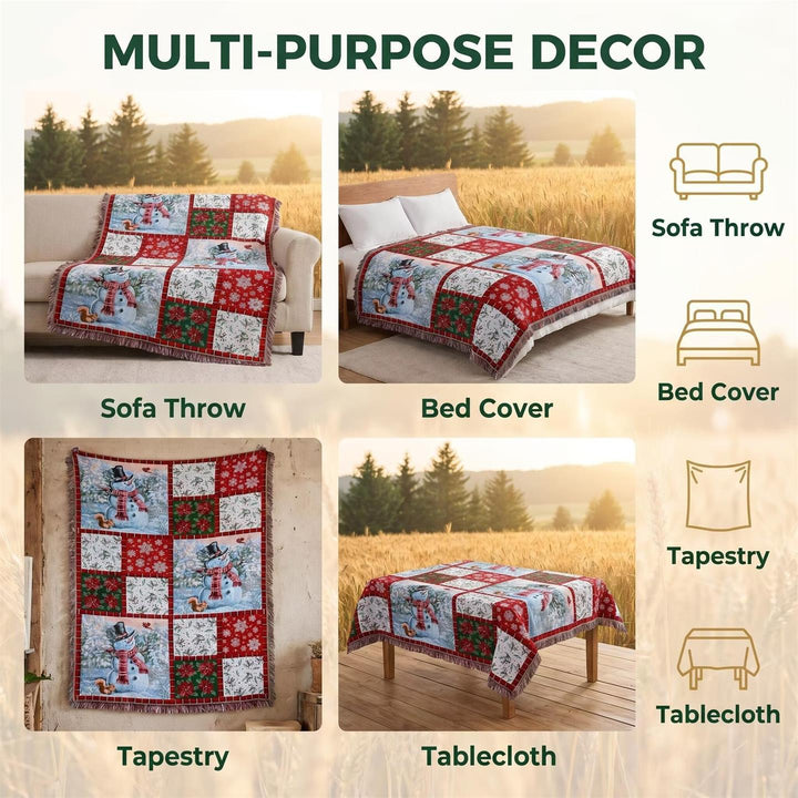 Multi-Purpose Decorative Throw Blanket