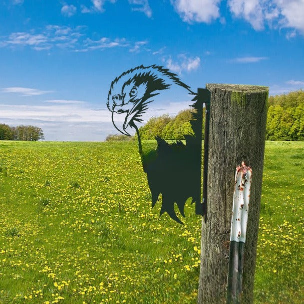 Outdoor Garden Farm Peeping Goat Metal Artwork Indoor Decoration | Bowlift