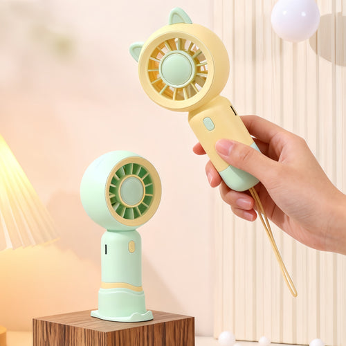 Women's Portable Mini Fan with Innovative Design and USB Charging Function Bowlift