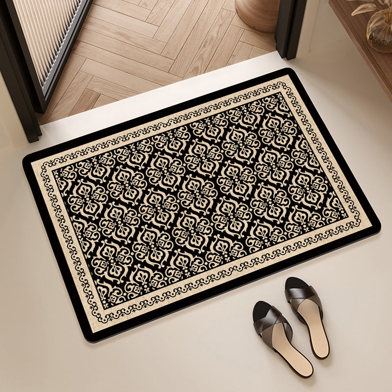 Elegant Geometric Pattern Bath Mat Bowlift