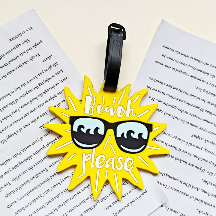 Unisex Tropical Leaf-Shaped Luggage Tag Bowlift