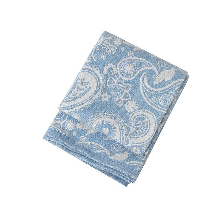 Women's exclusive and cozy knit blanket with geometric pattern Bowlift
