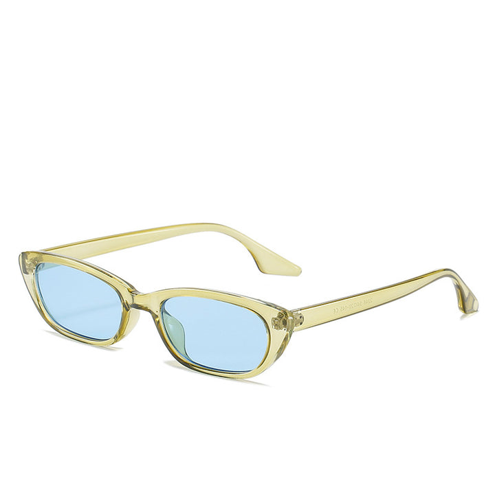 Women's modern sunglasses in trendy cat-eye style with transparent frame Bowlift