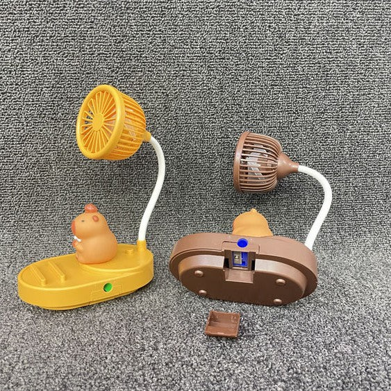 Unisex Portable Hand Fan in Nostalgic Capybara Design Bowlift