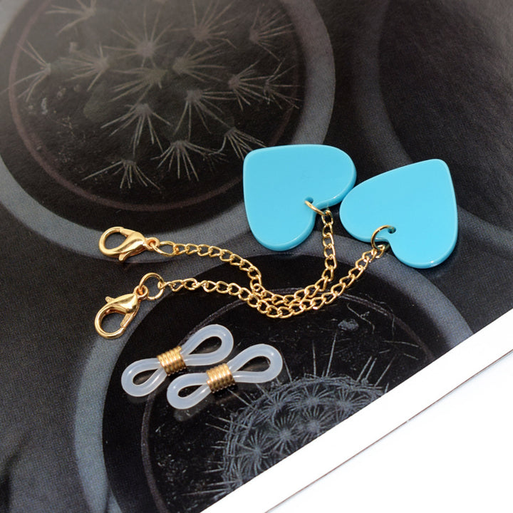 Heart-Shaped Decorative Eyewear Chain Bowlift