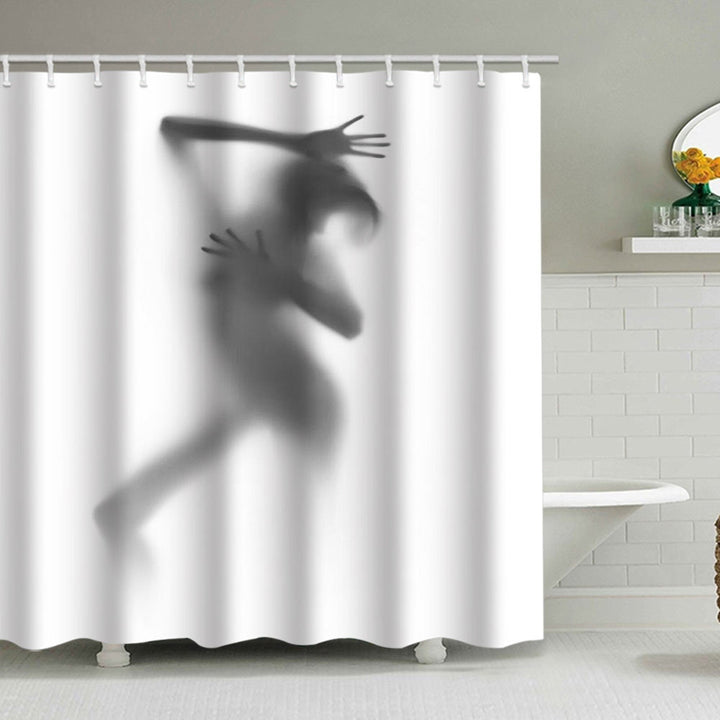 Artistic Silhouette Shower Curtain Bowlift