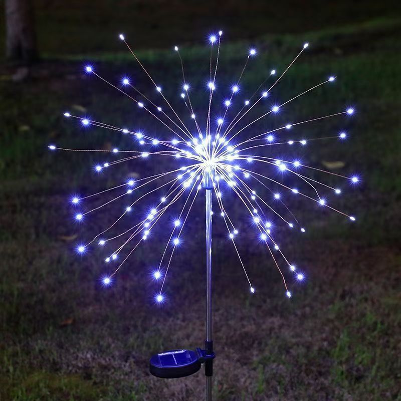 Sparkler-Style Solar LED Garden Stake Lights With Dynamic Firework Effect Bowlift