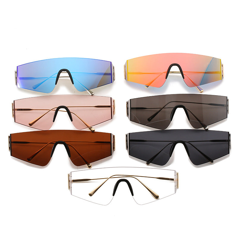Ladies futuristic oversized sunglasses Bowlift