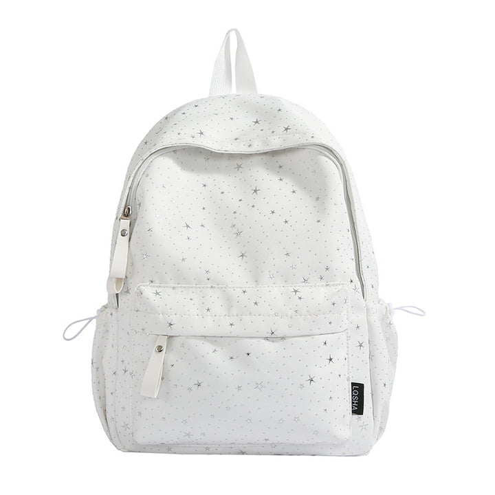 Star-Printed School Backpack