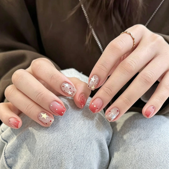Artistic Long Stiletto Press-On Nail Set Bowlift