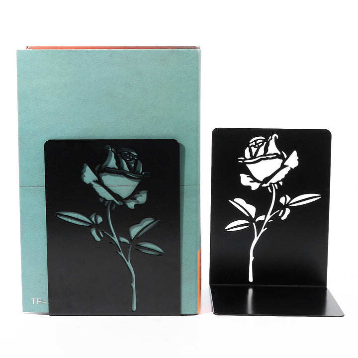 Decorative Floral Metal Bookends