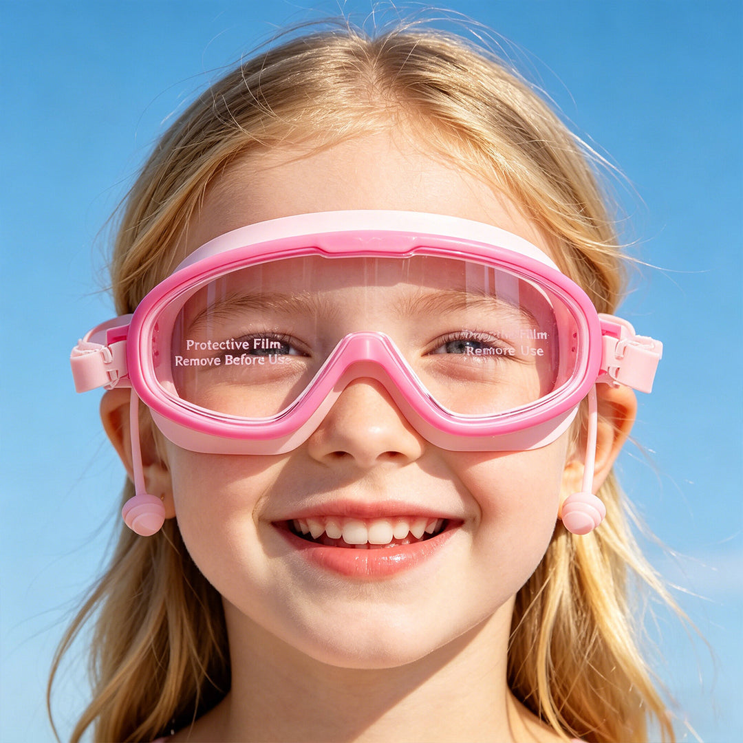 Children's Comfort-Fit Swim Goggles Bowlift