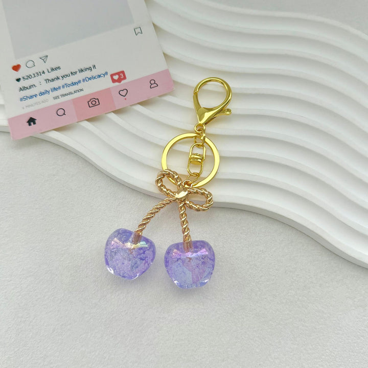 Cherry-Inspired Decorative Keychain Bowlift