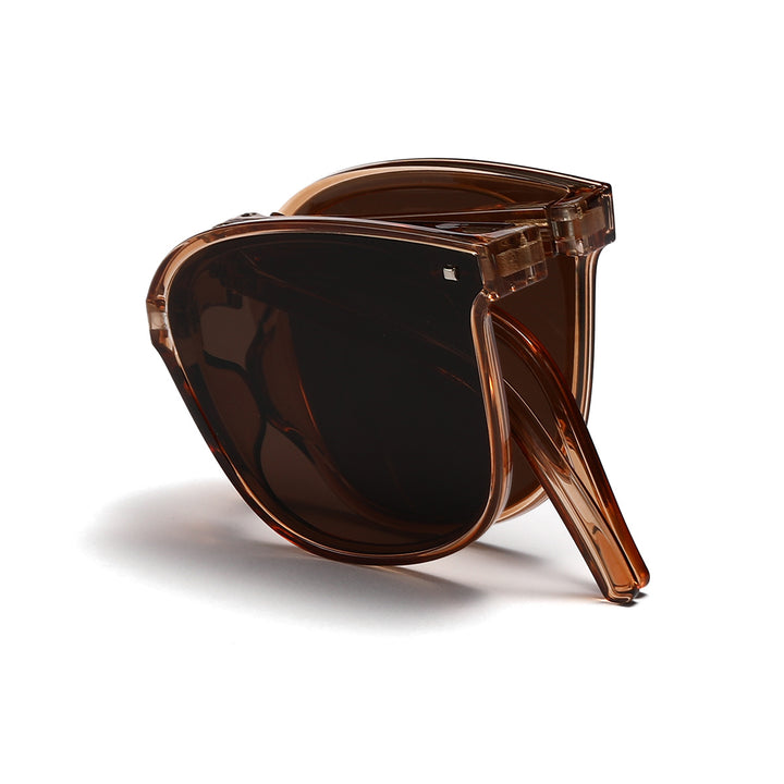 Women's square sunglasses with innovative plastic frame and polarized lenses Bowlift