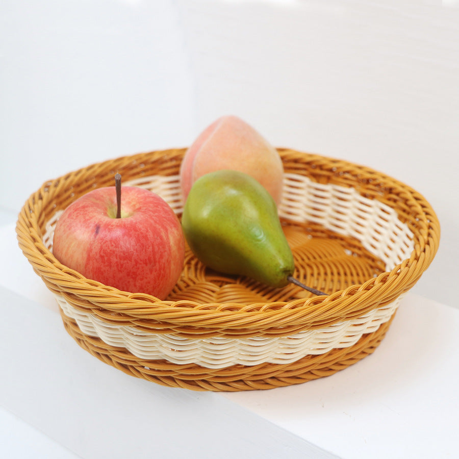Decorative fruit basket made of handcrafted material Bowlift