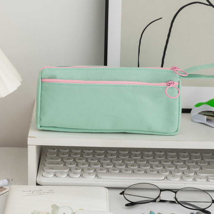 Durable Double-Zippered Pencil Pouch Bowlift