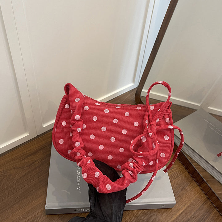 WoVintage Polka Dot Crossbody Handbag Bowlift