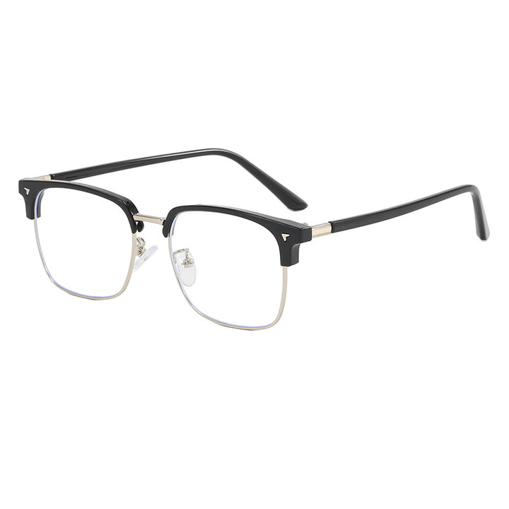 Ladies elegant square glasses with lightweight metal frame Bowlift