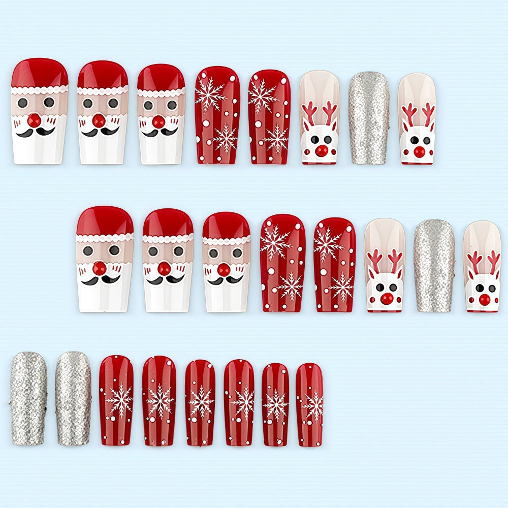 Creative nail art set with festive Christmas motifs Bowlift