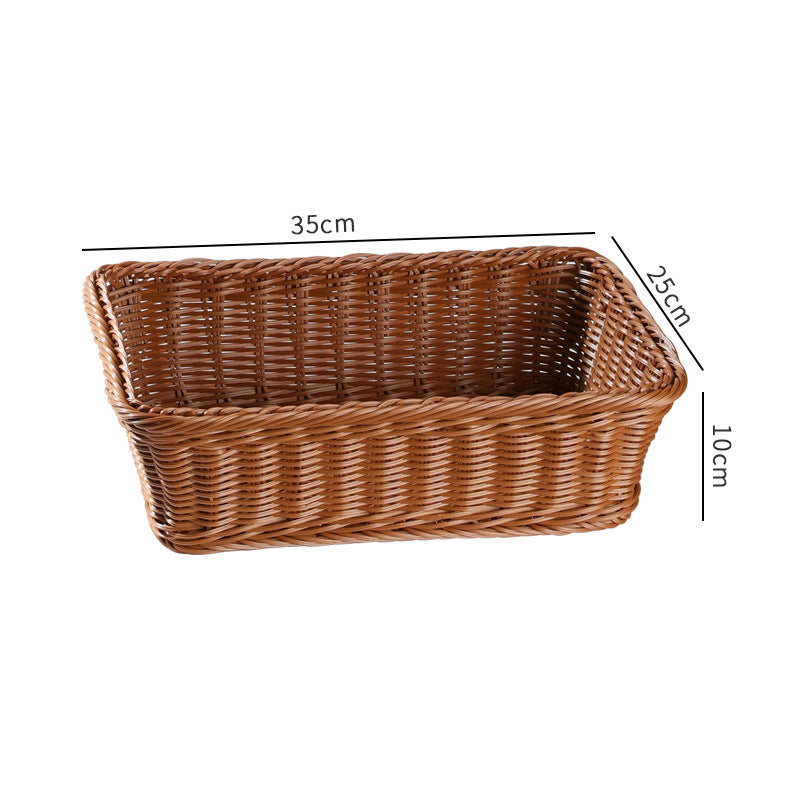 Large Rectangular Woven Storage Tray Bowlift