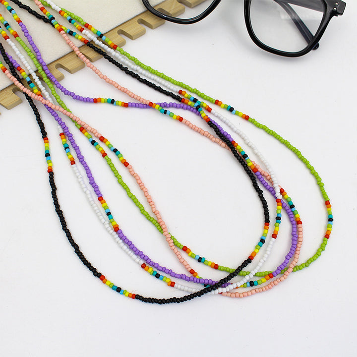 Colorful Beaded Eyewear Holder Chain Bowlift